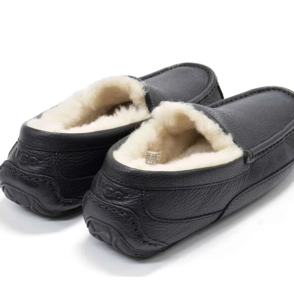 MEN'S Ugg Ascot Leather Slippers - size 8 - Picture 2 of 5